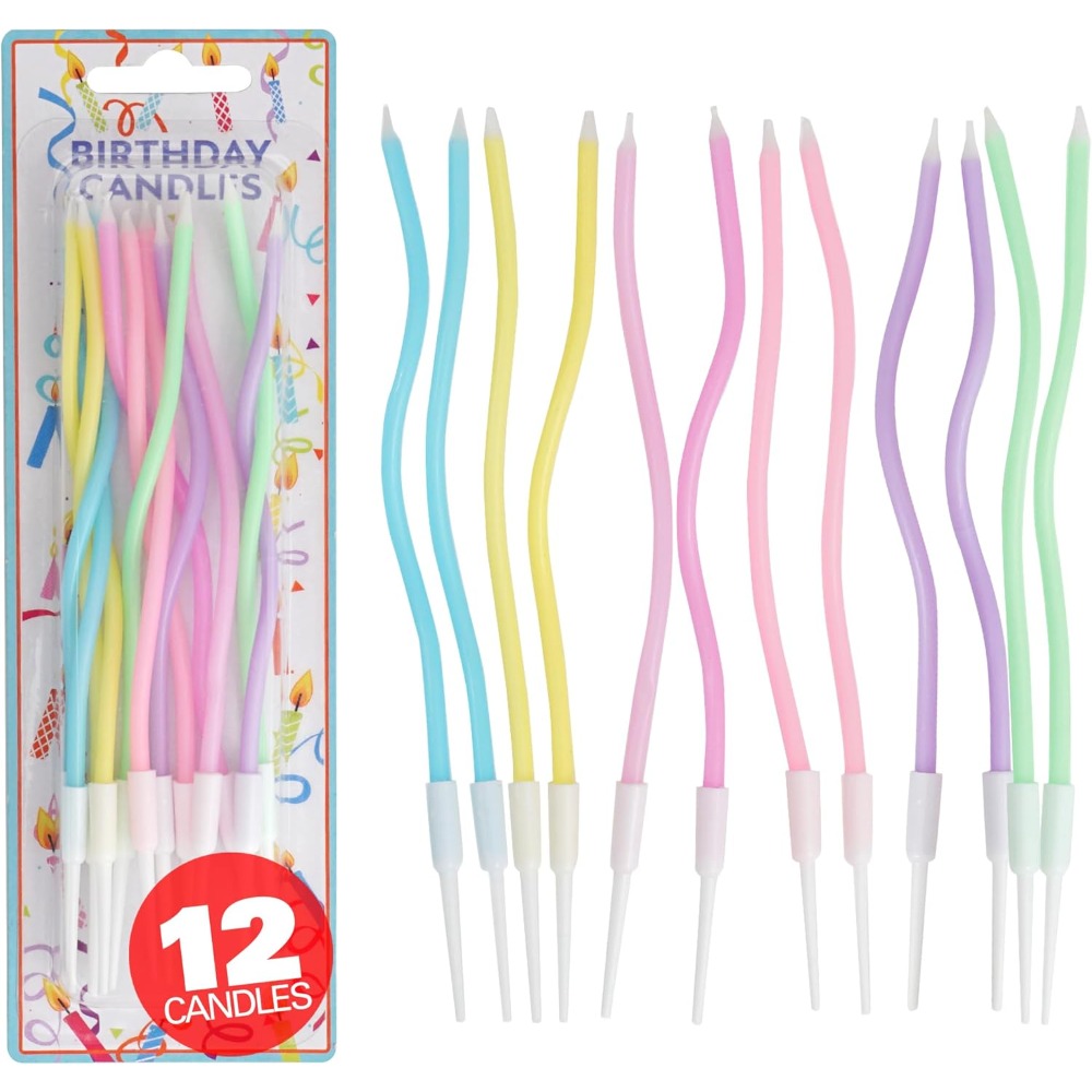Candle Holder Supplies - مجموعة شموع عيد ميلاد حلزونية قوس