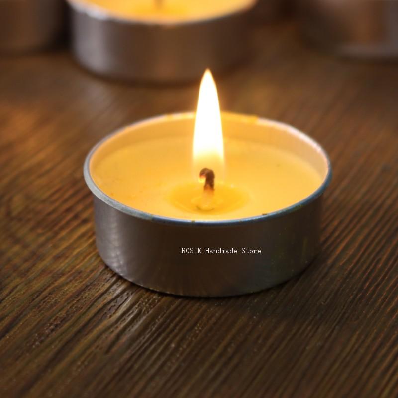 Candle Supplies Tins - علبة شمع شاي دائرية من الألومنيوم