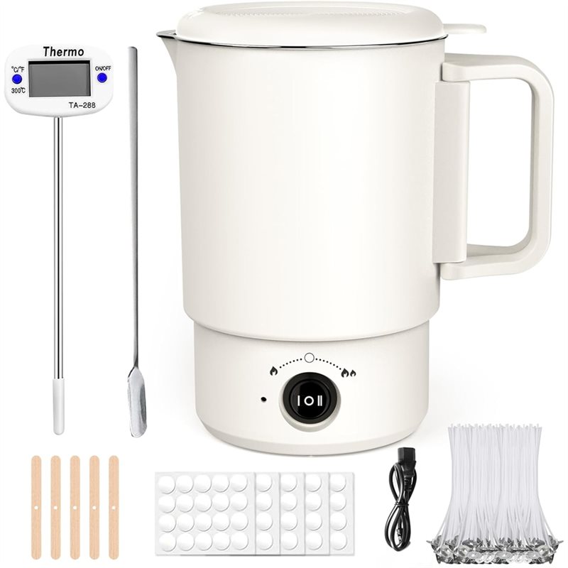 Candle Making Supplies Jars - طقم وعاء كهربائي لصهر الشمع A47U