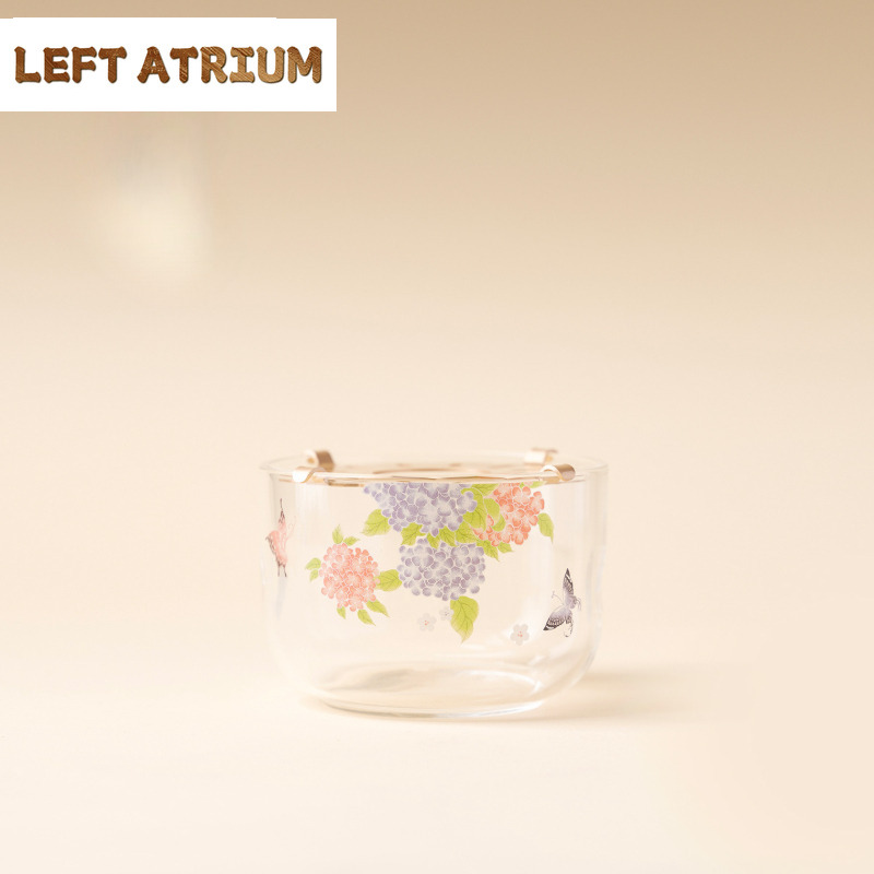 Candle Glass Supplies - حامل سخان شاي زجاجي على شكل