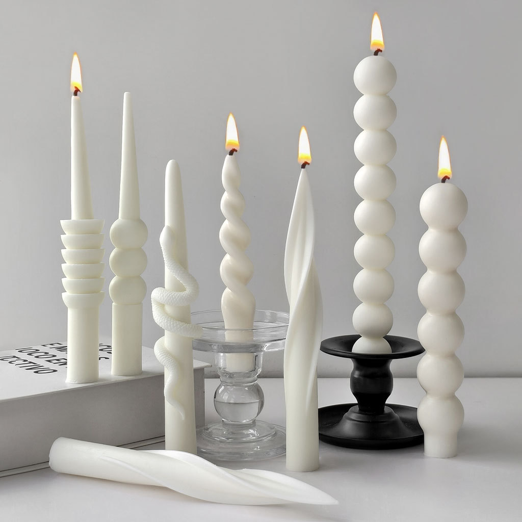 Candle Supplies Tins - قالب شمع قضيب طويل هندسي مصنوع