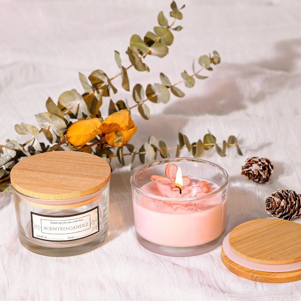 Candle Making Supplies Jars - جديد واضح الزجاج شمعة الجرار شفافة