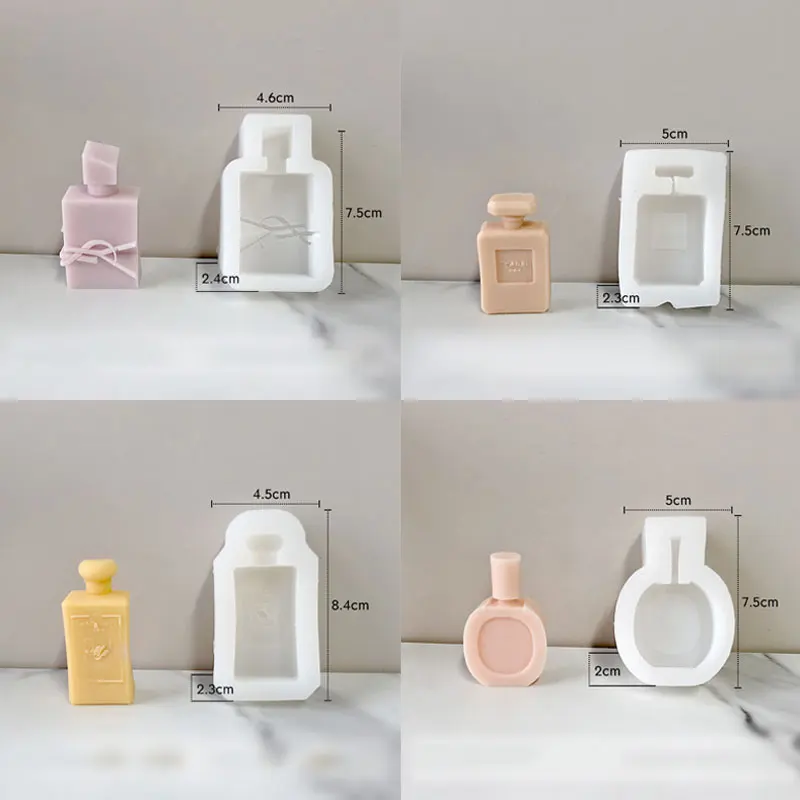 Candle Supplies Eu - 2 قطعة زجاجة عطر الموضة سيليكون
