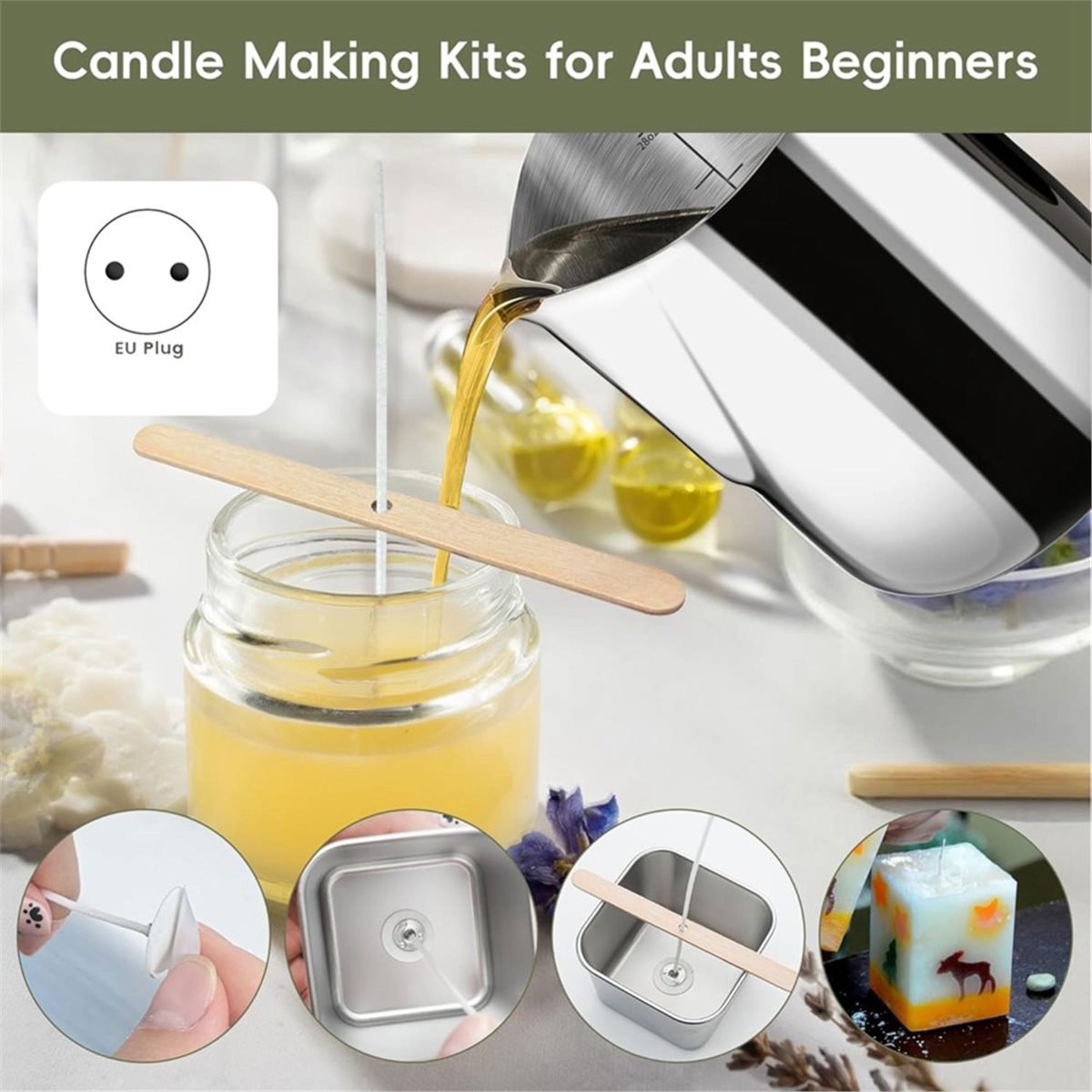 Candle Supplies Eu - مجموعة أدوات صنع الشموع الجديدة لعام