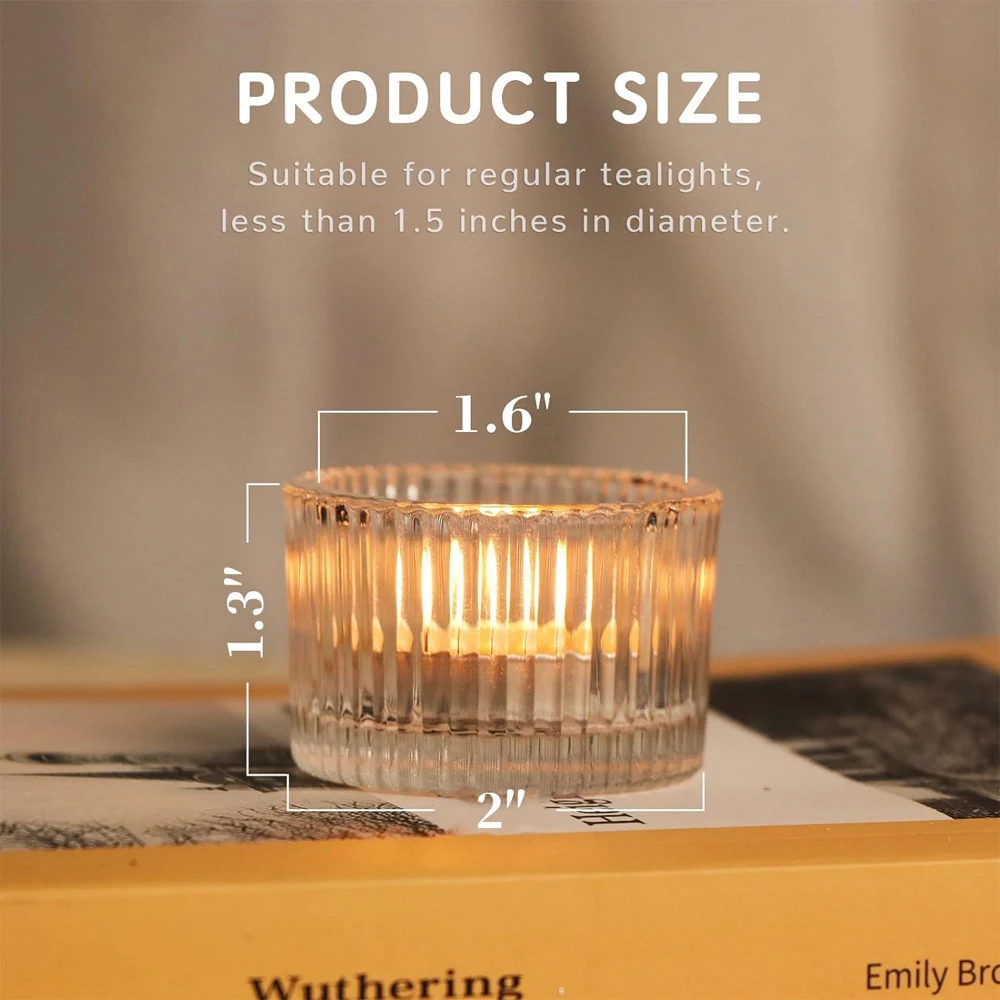 6/12 قطعة حاملات شموع زجاجية ش - مراجعة Candle Glass Supplies وسعره