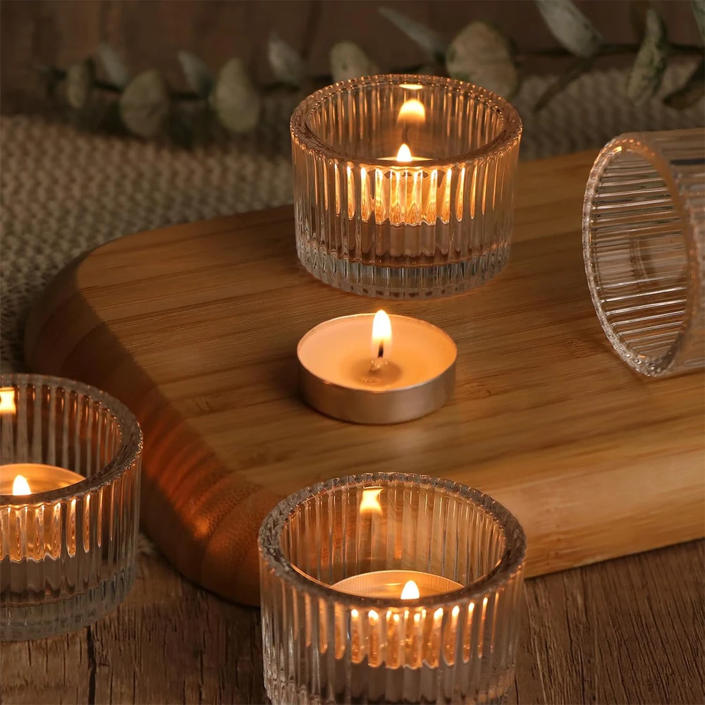 6/12 قطعة حاملات شموع زجاجية ش - مراجعة Candle Glass Supplies وسعره