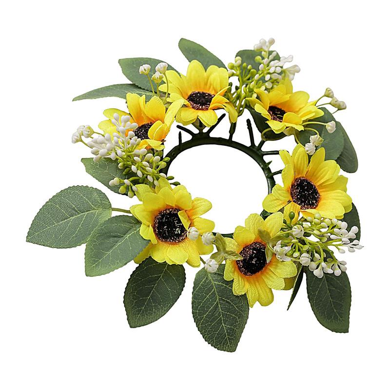 حلقات شموع عباد الشمس الاصطناع - مراجعة Candle Holder Supplies وسعره