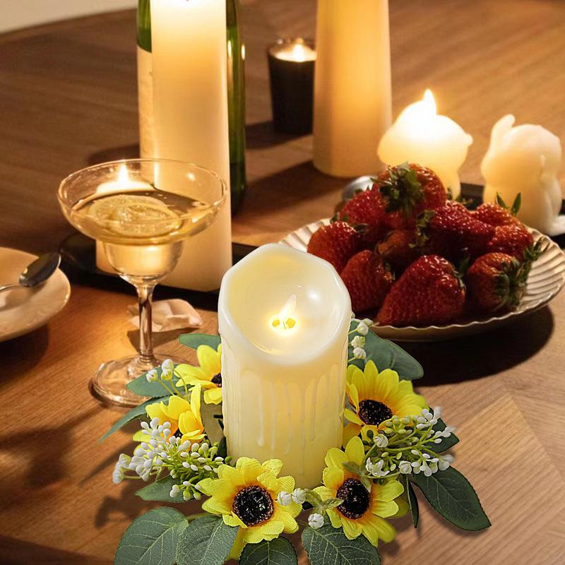 حلقات شموع عباد الشمس الاصطناع - مراجعة Candle Holder Supplies وسعره