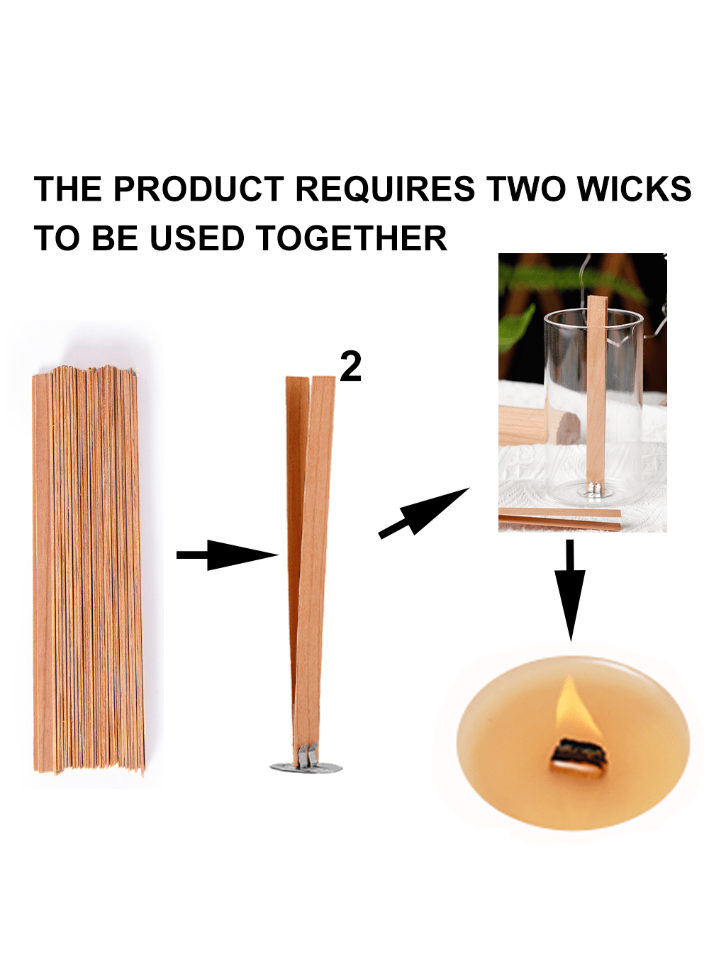 40 قطعة من فتائل شمعة خشب الكر - مراجعة Candle Holder Supplies وسعره
