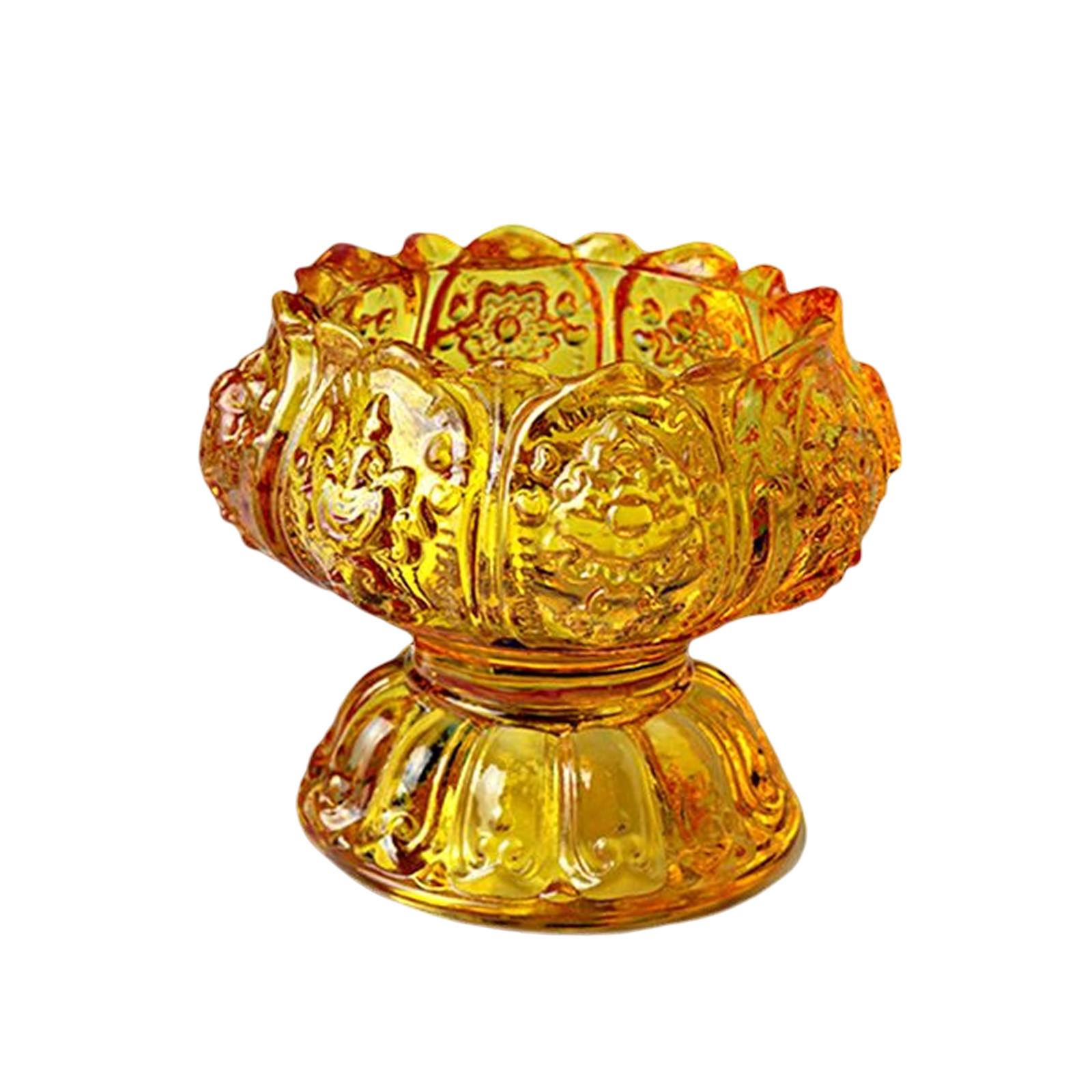 حامل شموع صغير للوازم البوذية  - مراجعة Candle Glass Supplies وسعره