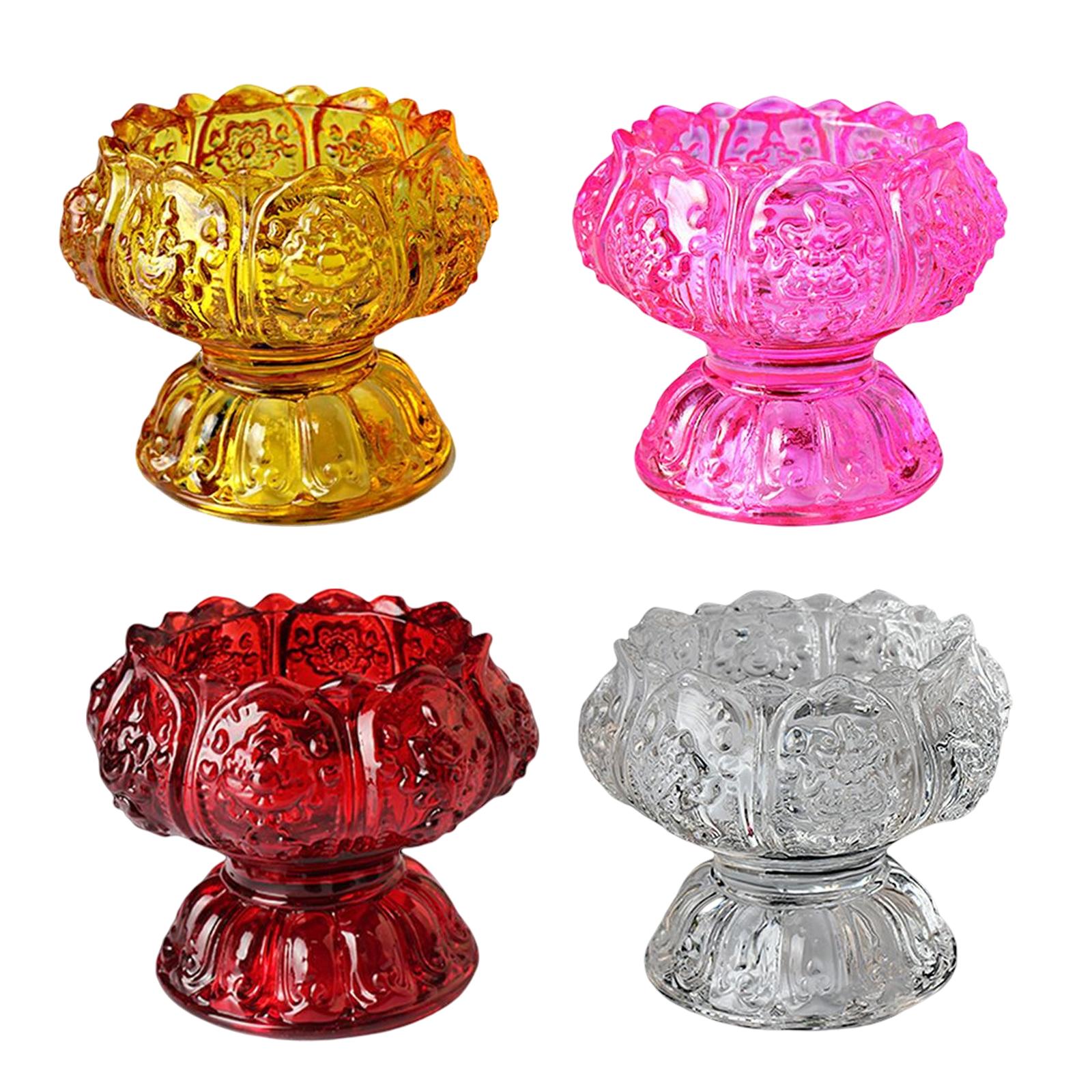 حامل شموع صغير للوازم البوذية  - مراجعة Candle Glass Supplies وسعره