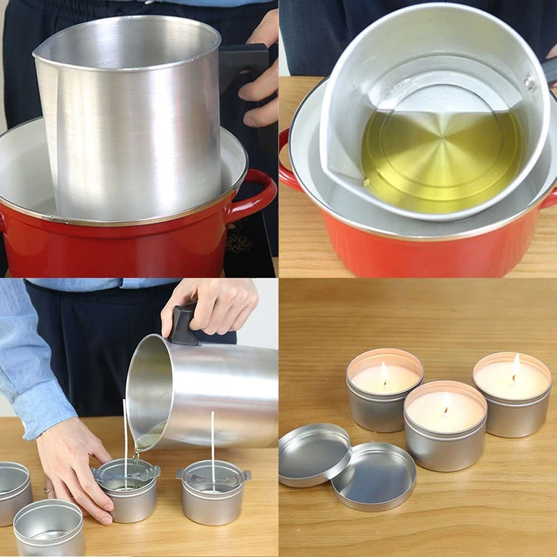 مجموعة مستلزمات صناعة الشموع D - مراجعة Candle Making Supplies Jars وسعره