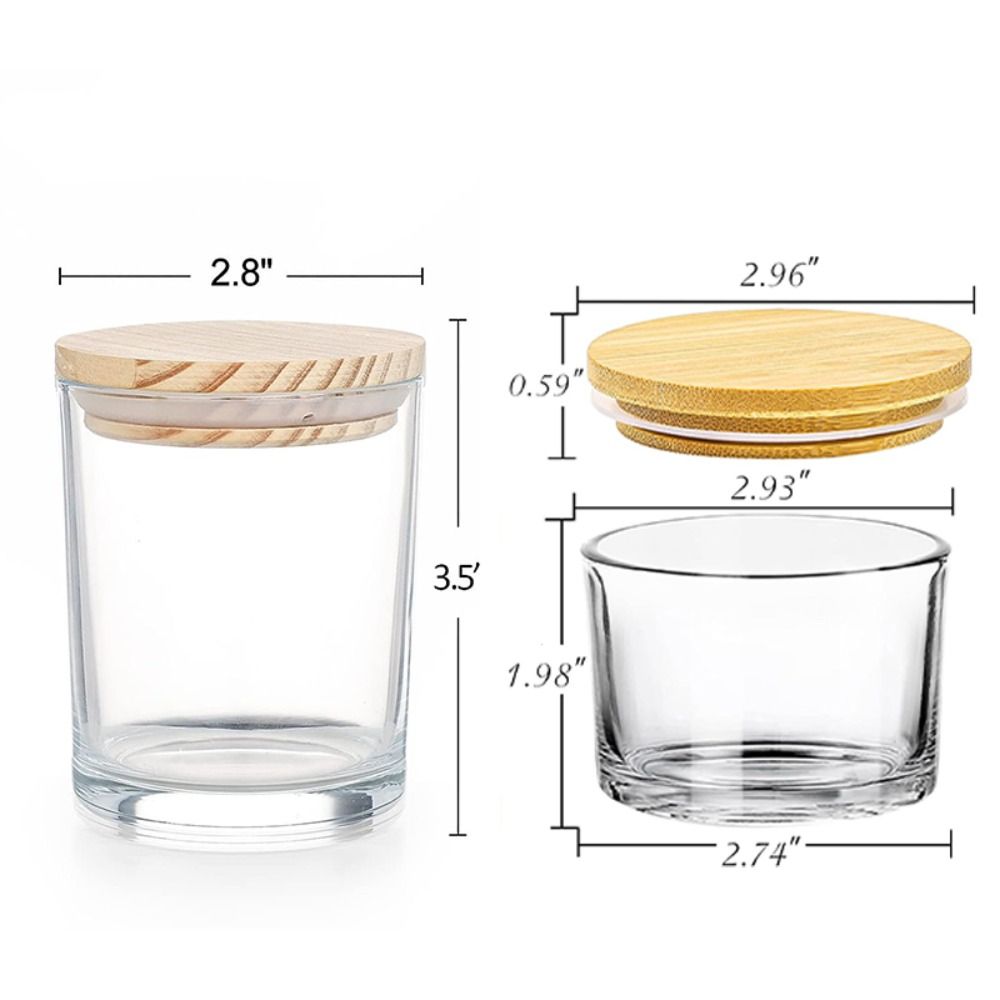 برطمانات شموع زجاجية شفافة، حا - مراجعة Candle Making Supplies Jars وسعره