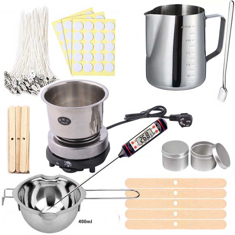 مجموعة مستلزمات صناعة الشموع D - مراجعة Candle Making Supplies Jars وسعره