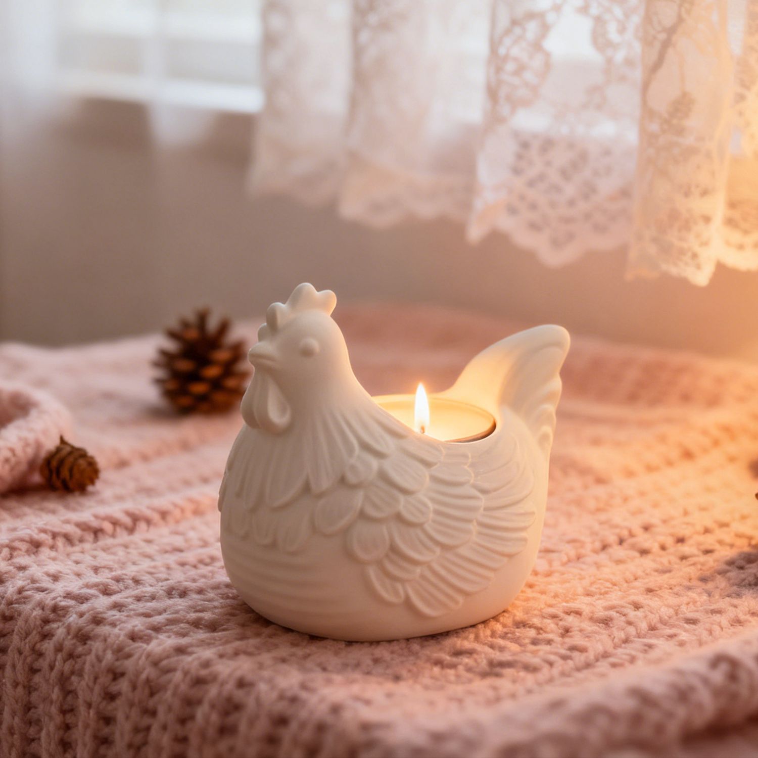 DIY 3D ليتل الدجاج شمعة حامل ا - مراجعة Candle Holder Supplies وسعره