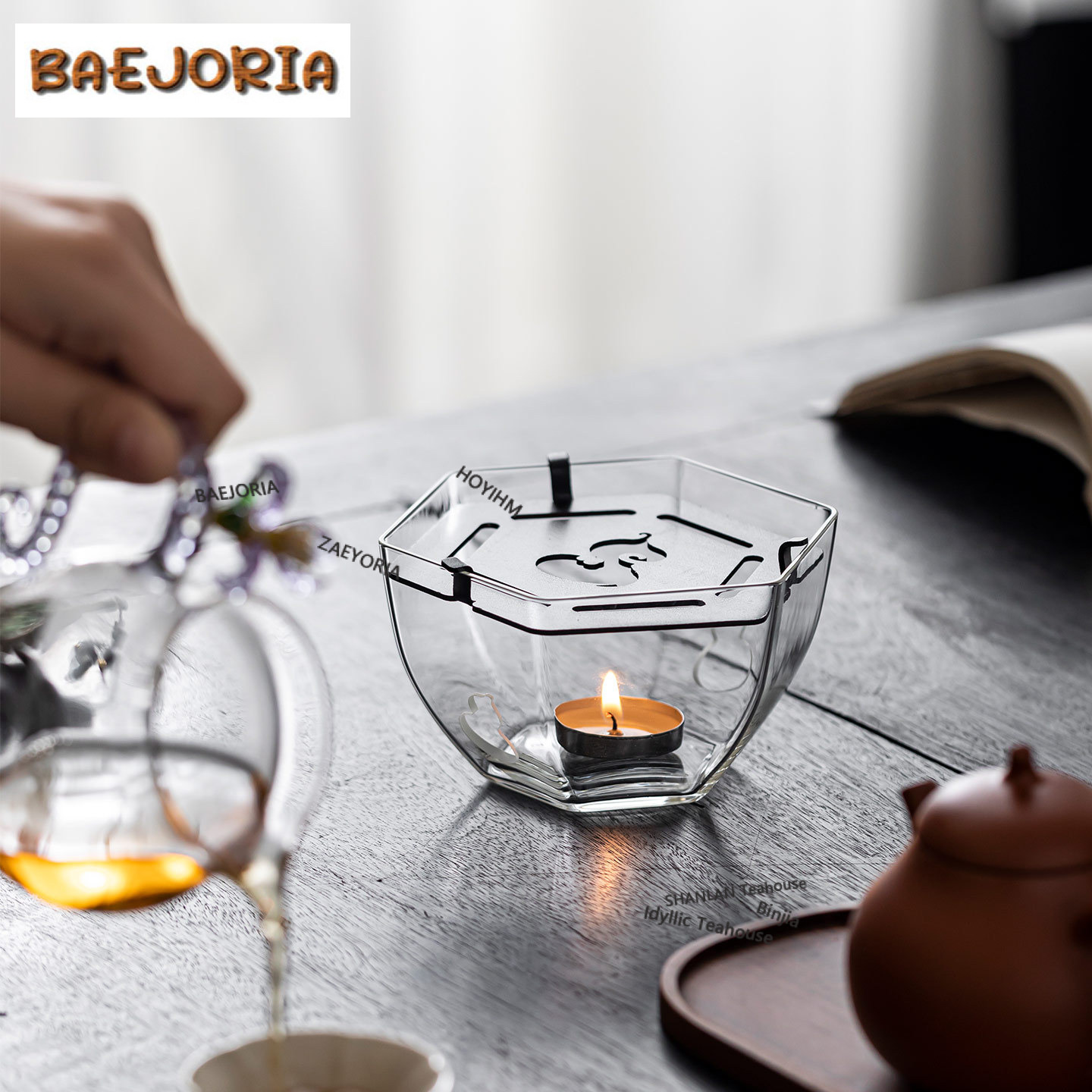 حامل زجاجي سداسي الشكل على شكل - مراجعة Candle Holder Supplies وسعره