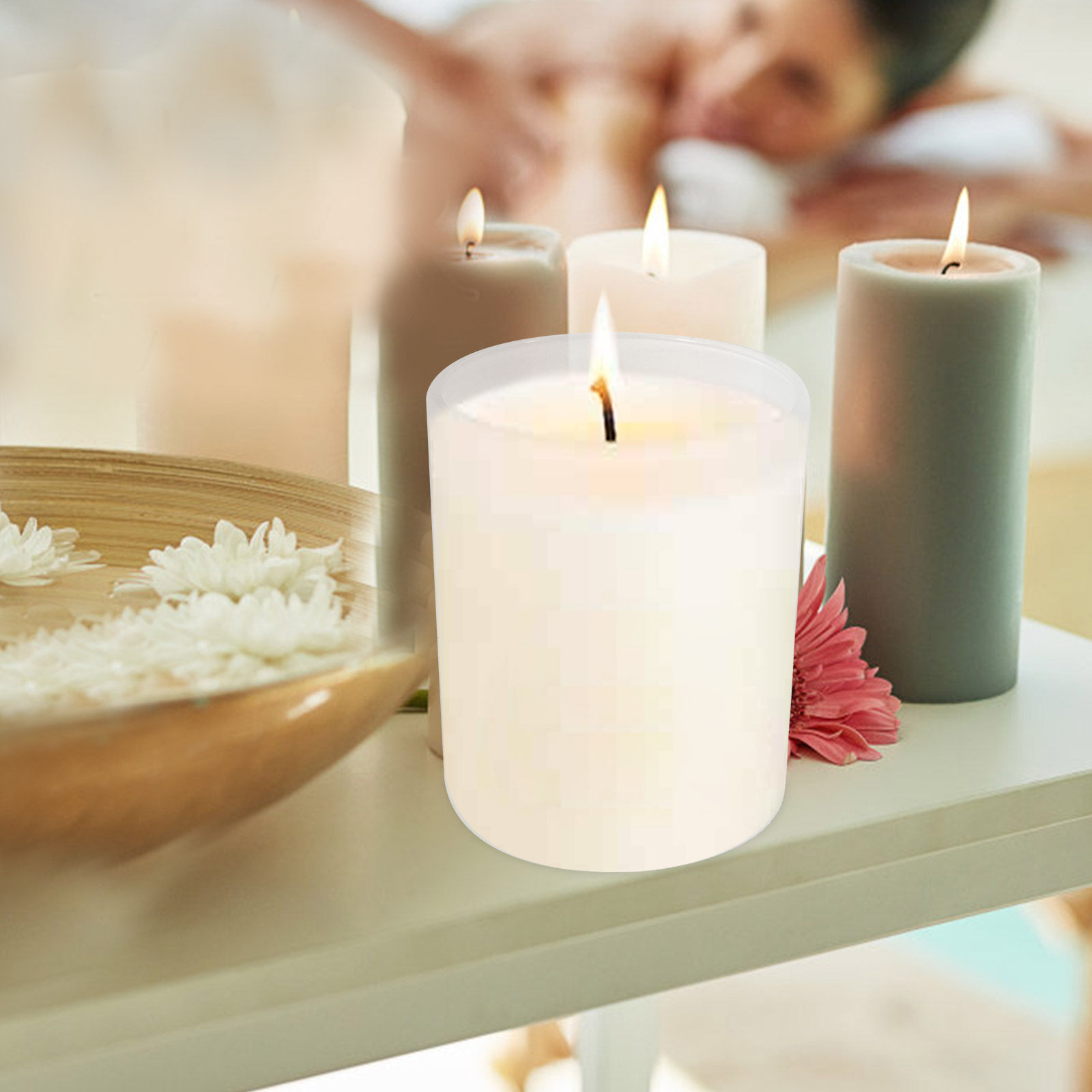 4 قطع من الأكواب الزجاجية المط - مراجعة Candle Making Supplies Jars وسعره