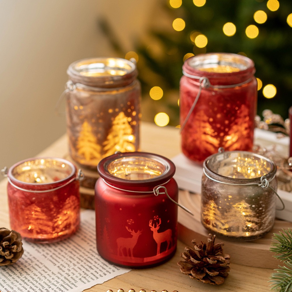 عيد الميلاد مطلي الزجاج شمعة ح - مراجعة Candle Glass Supplies وسعره