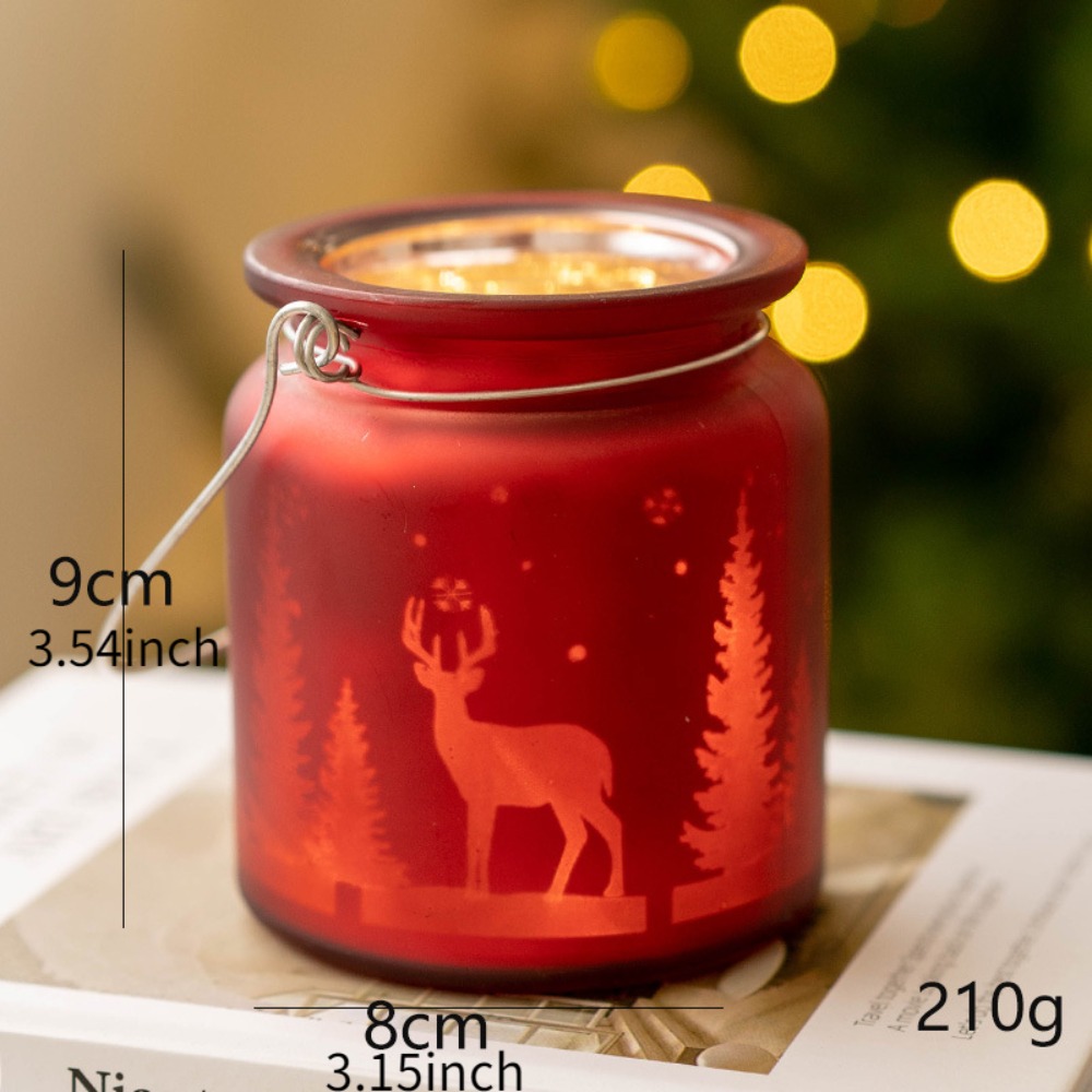 عيد الميلاد مطلي الزجاج شمعة ح - مراجعة Candle Glass Supplies وسعره