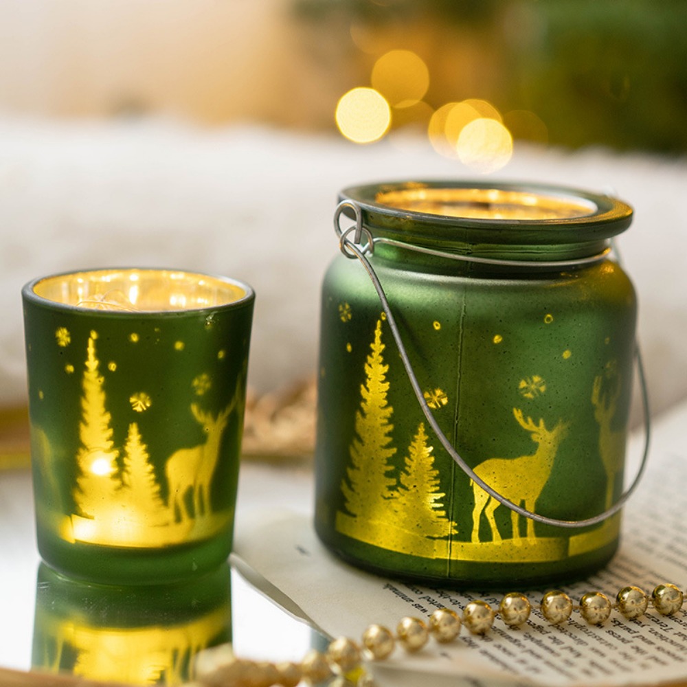 عيد الميلاد مطلي الزجاج شمعة ح - مراجعة Candle Glass Supplies وسعره