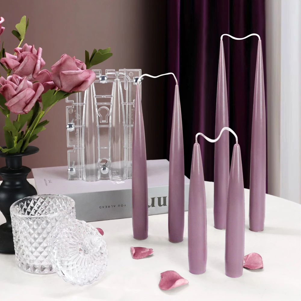 عمود مدبب مزدوج شمعة قالب أكري - مراجعة Candle Holder Supplies وسعره