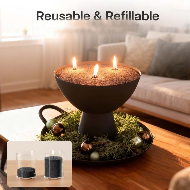 رمل شمع أسود مع فتيل، 200 جرام - مراجعة Candle Supplies Tins وسعره