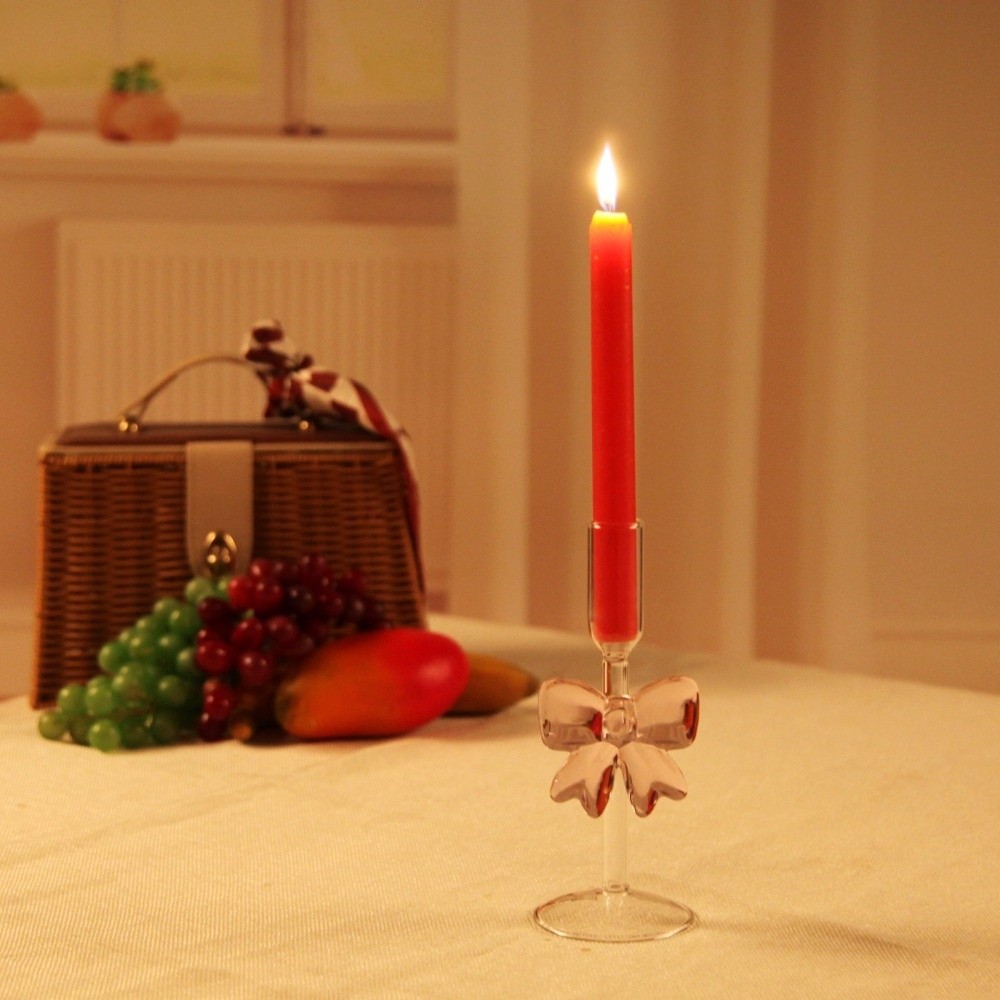 حامل شموع زجاجي شفاف طويل، مست - مراجعة Candle Glass Supplies وسعره